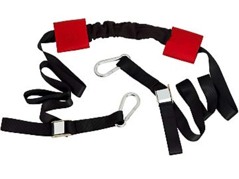 Eagle Skull Tie Down Soft Loop Handlebar Straps Trailer Hauling Handle Bars Secure Yamaha Kawasaki Suzuki Honda Ducati 2" Clips 1.5" Wide Strap Motorcycle Bar Harness Ring Clip Rings Sport Bike Crotch Rocket ATV - Image 2